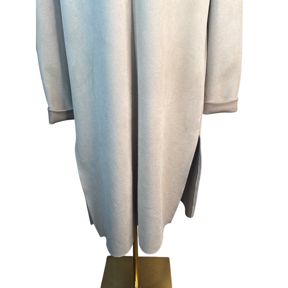 Zara Basic Medium Collection Open Front Beige Lon… - image 8